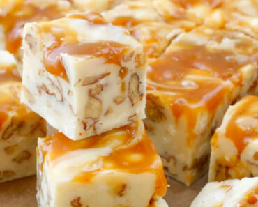 5 Minute White Chocolate Caramel Pecan Fudge