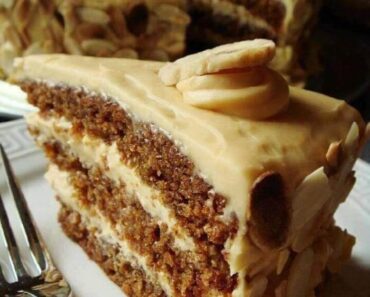 Butterscotch Cake with Caramel Icing