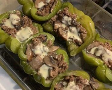 Easiest Philly Cheesesteak Stuffed Peppers