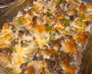 Philly Cheese Steak Casserole