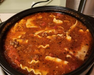 Lasagna soup