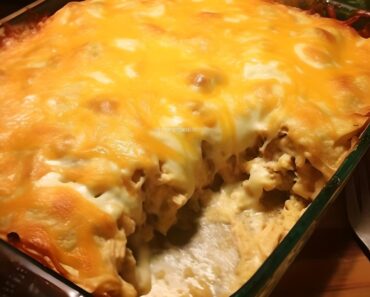 Sour Cream Chicken Enchilada Casserole: