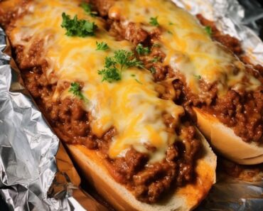 Sloppy Joe Garlic Bread