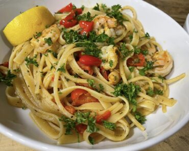 Lemon Pepper Shrimp Pasta