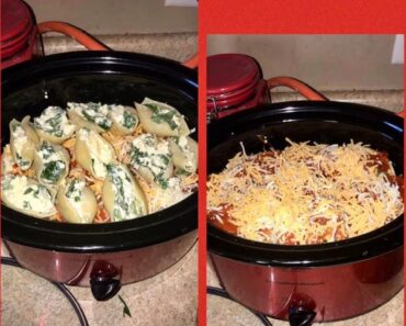 Spinach Stuffed Shells in the Crockpot Recipe