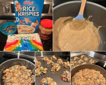 White Chocolate Peanut Butter Rice Krispie Treats