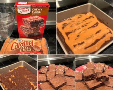 Salted Caramel Fudge Brownies recipe