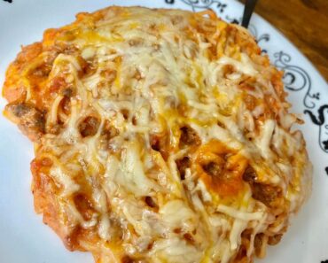 Creamy Saucy Baked Spaghetti recipe