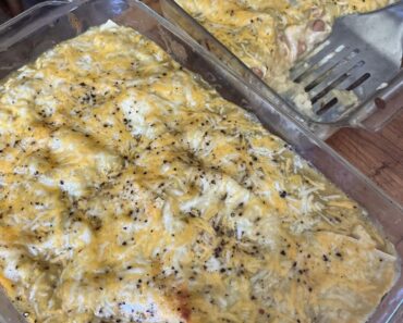 Cheesy Chicken Enchilada Casserole