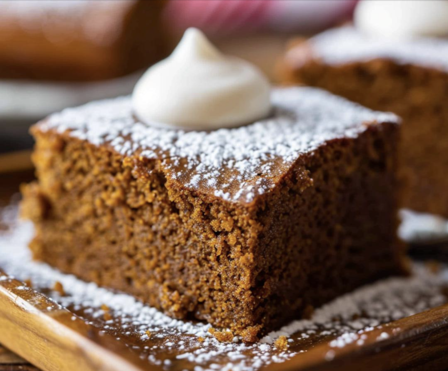 Old-Fashioned Gingerbread cake with molasses