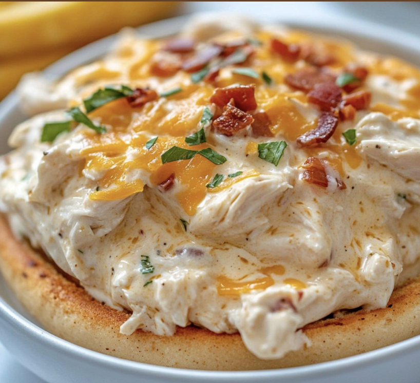 Easy creamy ranch chicken dip appetizer