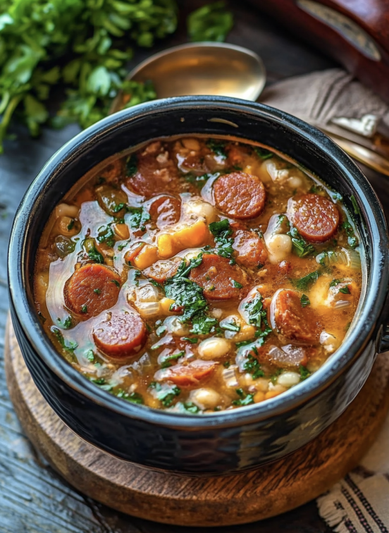 Comforting kielbasa soup for cold nights