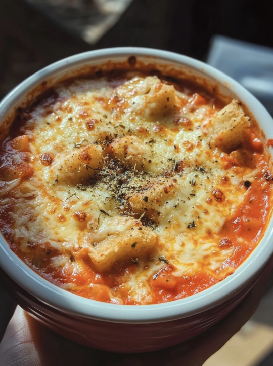 Cheesy Pizza Soup