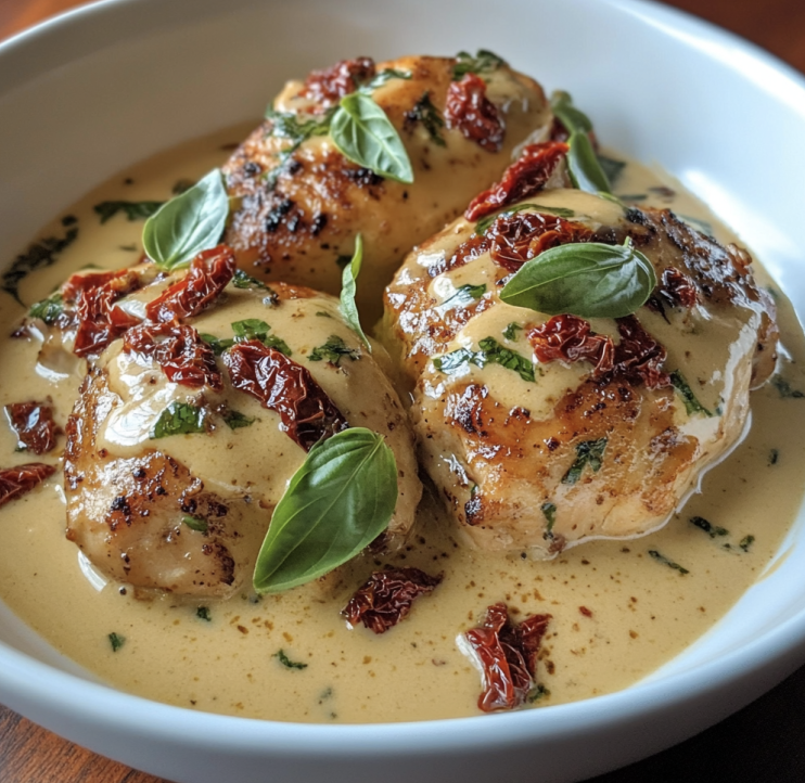 Creamy Tuscan Chicken with Spinach