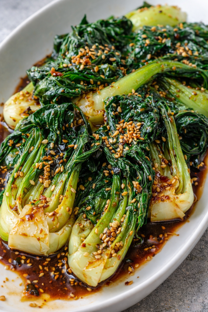 Sautéed Bok Choy with Garlic and Ginger