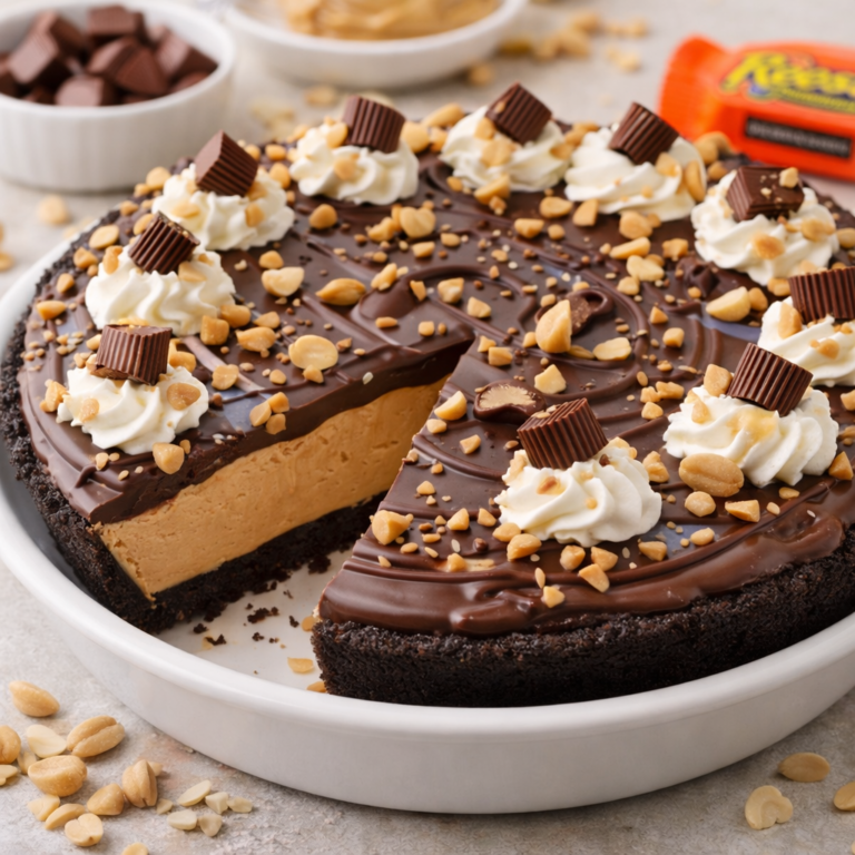 No-Bake Chocolate Peanut Butter Pie