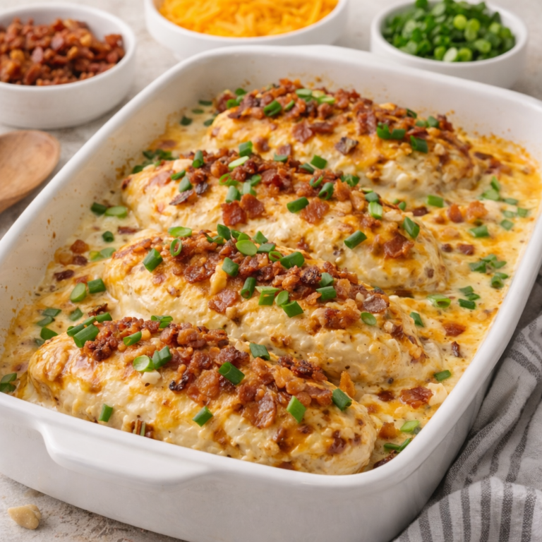 baked crack chicken cheesy casserole
