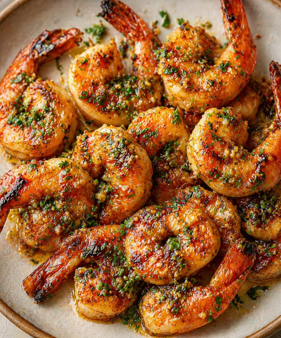 Mediterranean grilled shrimp skewers with lemon wedges