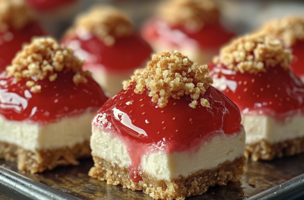Strawberry Crunch Cheesecake Bites - Naneg Recipes.