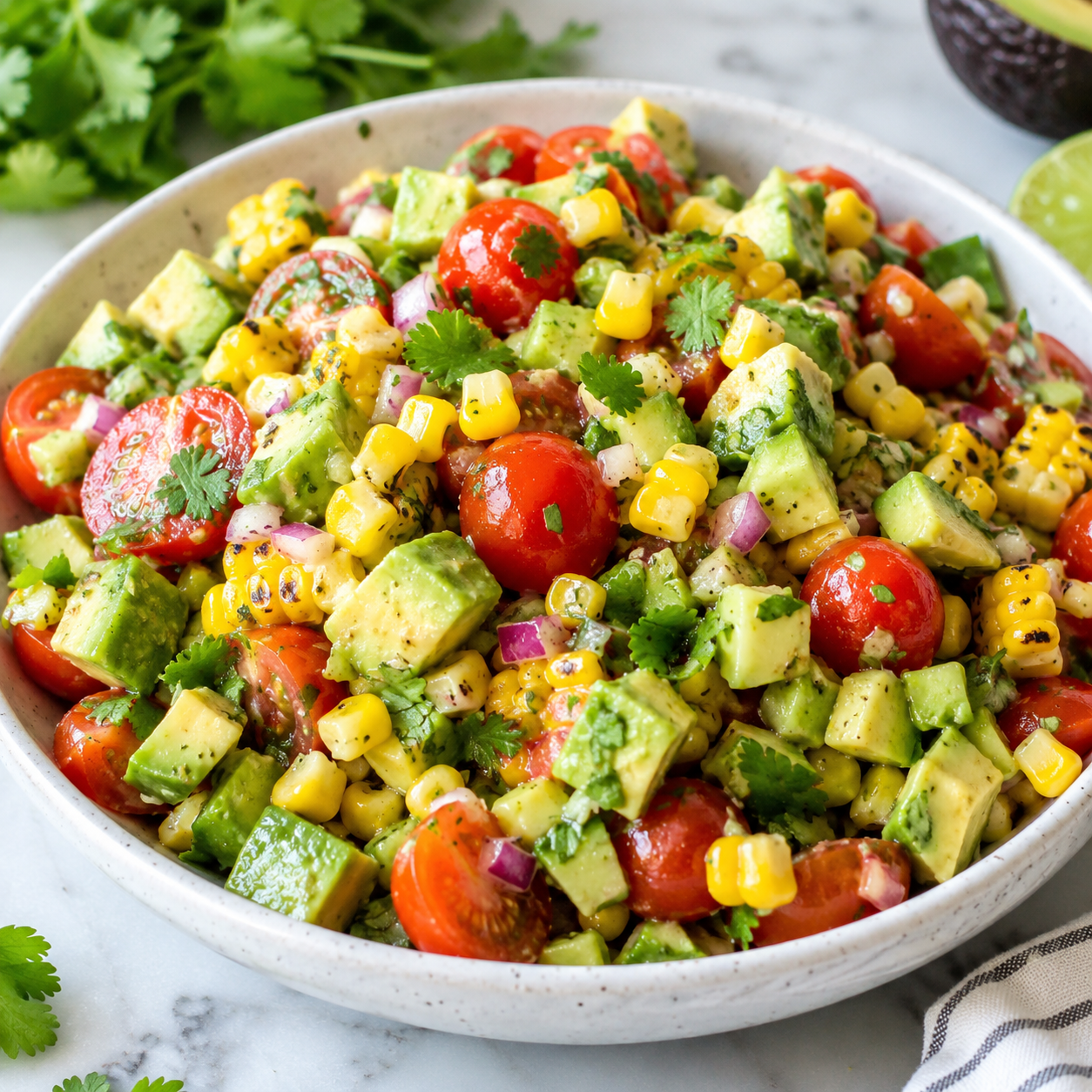 Summer Corn Salad with Avocado