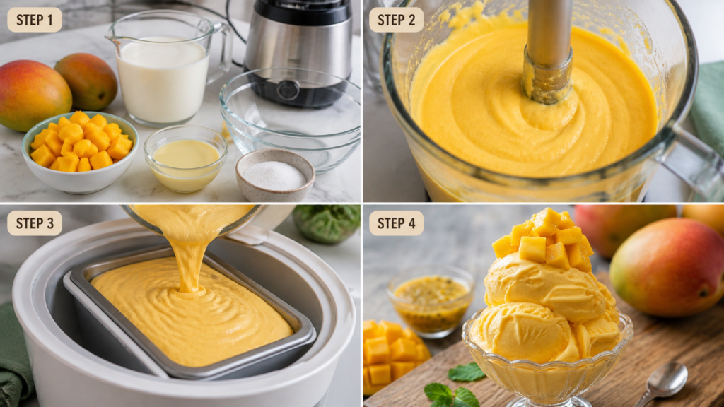 Creamy Mango Ice Cream
