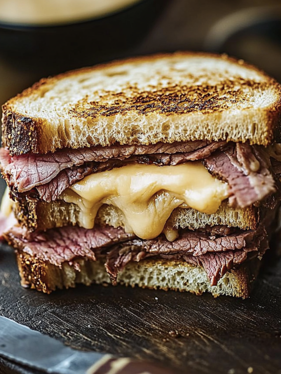 Classic Roast Beef and Cheese Sandwich