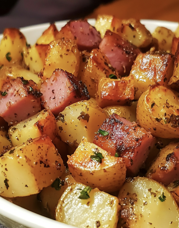 Honey Ham Roasted Potatoes