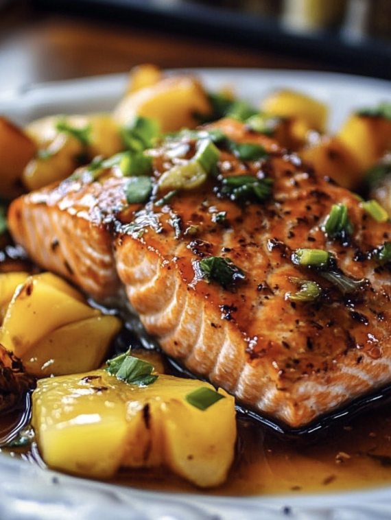 Tropical Glazed Salmon
