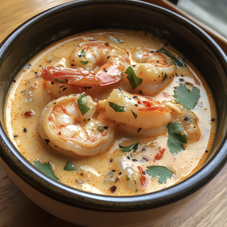Spicy Thai Coconut Soup with Shrimp