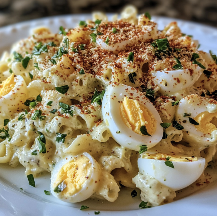 Deviled Egg Pasta Salad