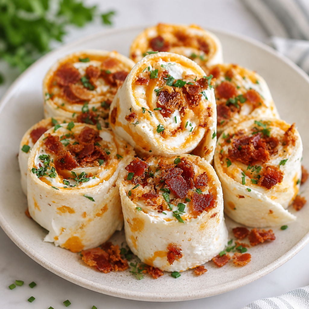 Cheddar Bacon Ranch Pinwheels