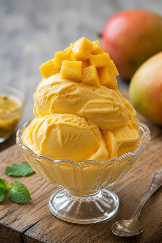 Creamy Mango Ice Cream
