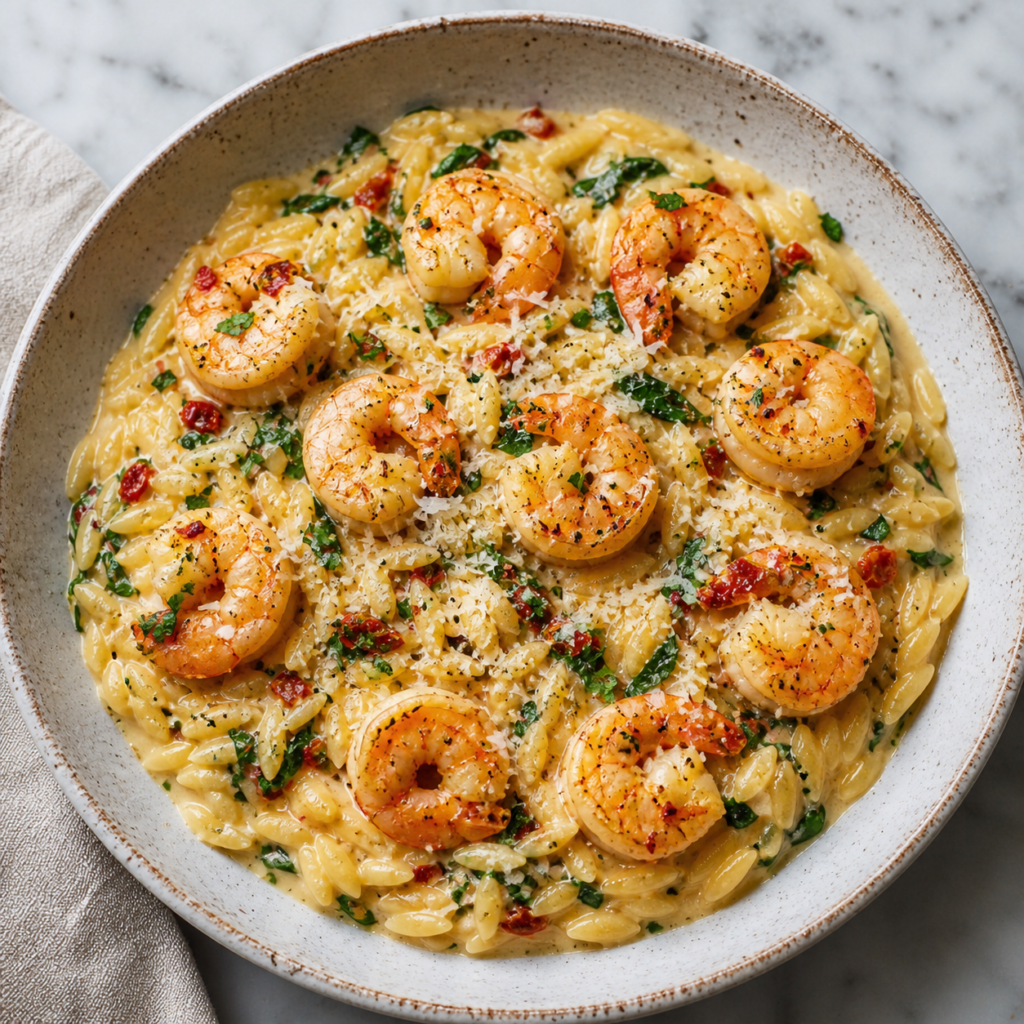 Creamy Shrimp Orzo