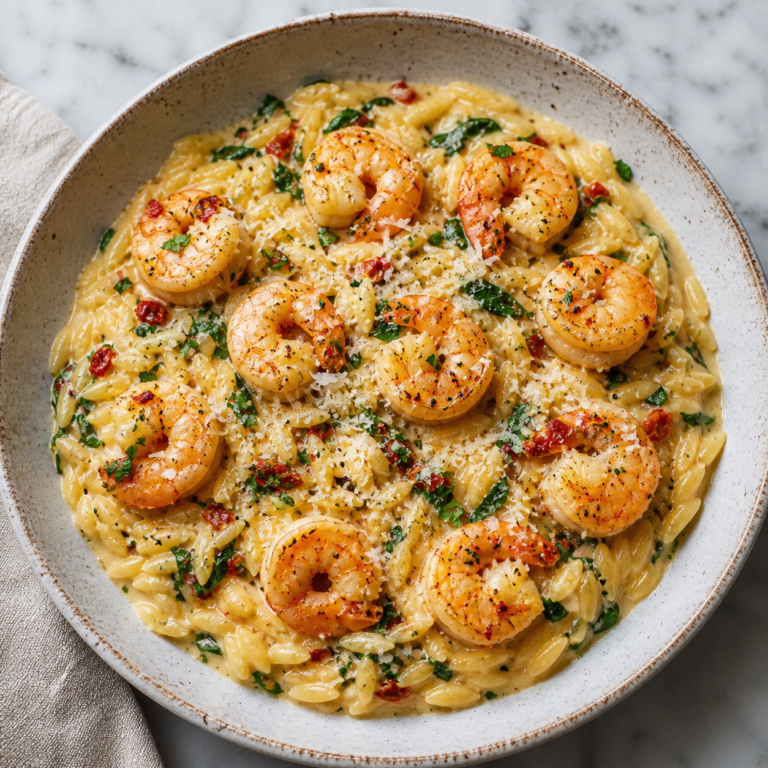 Creamy Shrimp Orzo
