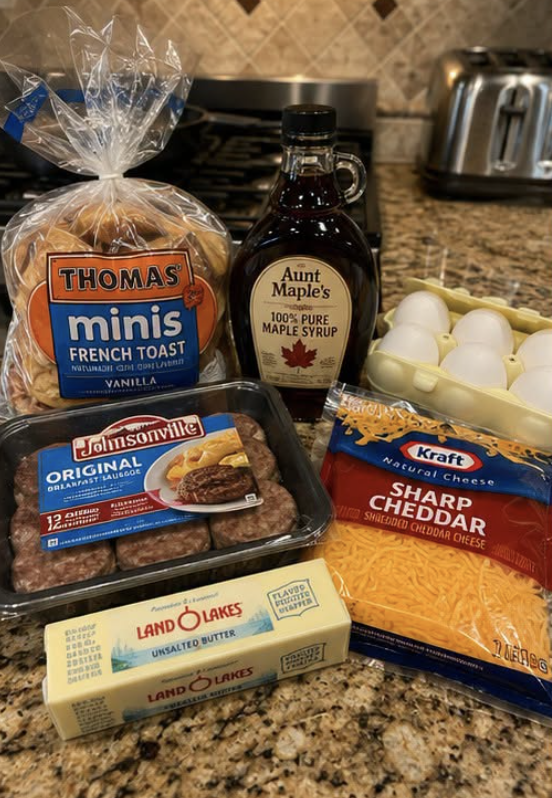 French Toast Sausage Breakfast Sliders