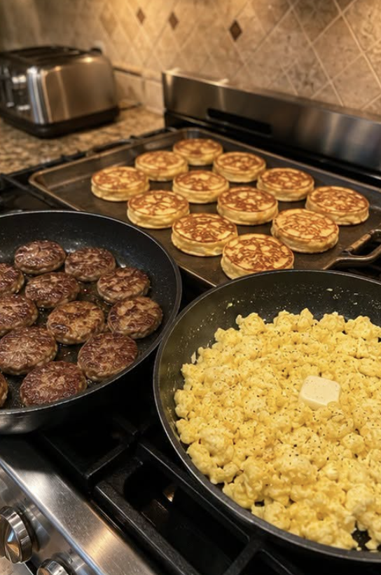 French Toast Sausage Breakfast Sliders