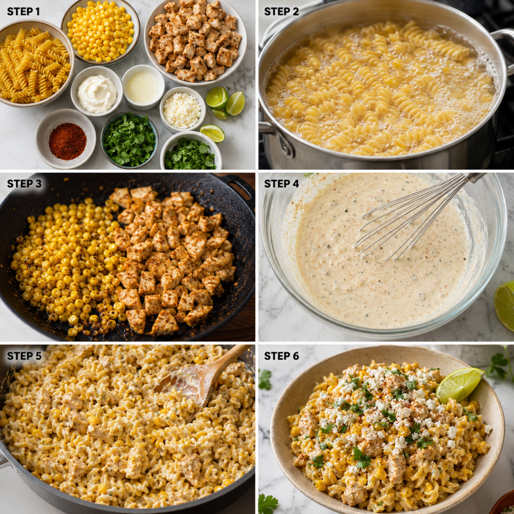 Creamy Mexican Street Corn Pasta