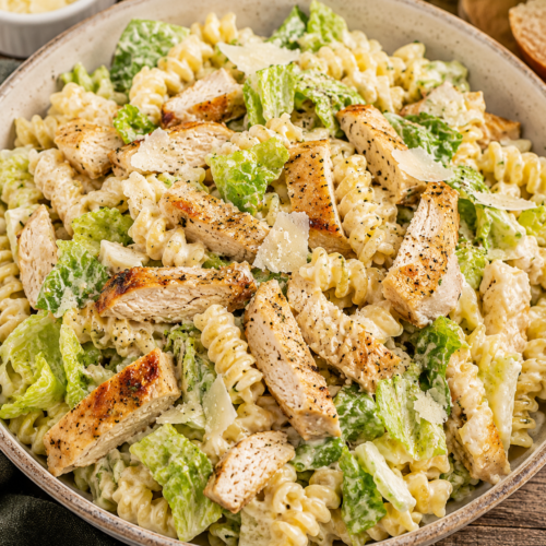 Creamy Caesar Chicken Pasta Salad